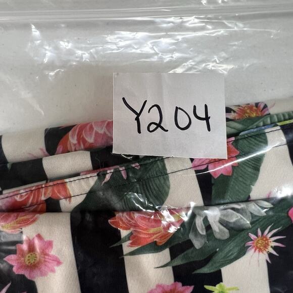 Lululemon Athletica 8 Wunder Under Crop Full-On Luxtreme Palm Play Floral Stripe - Picture 15 of 15